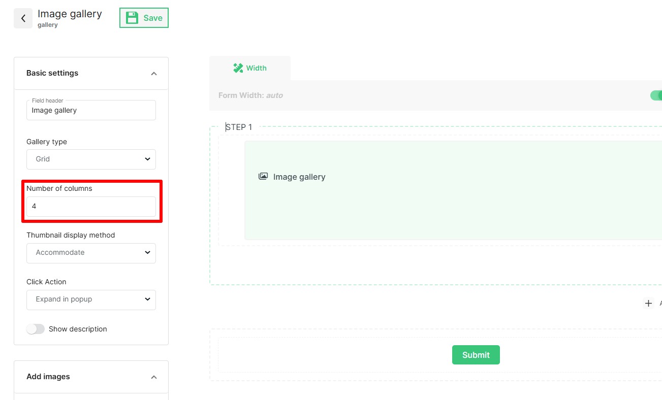 Forms with photo gallery | QForm
