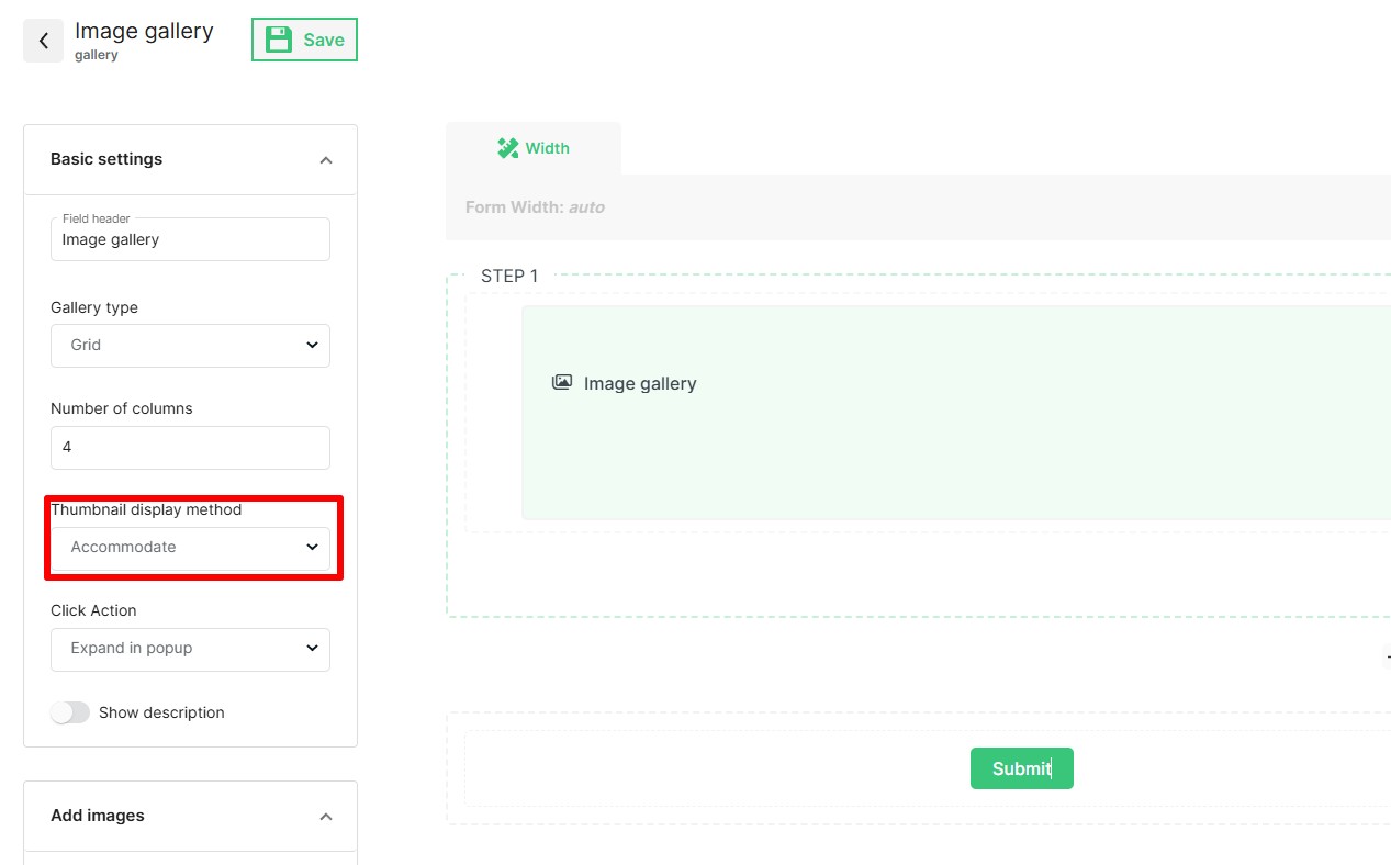 Forms with photo gallery | QForm