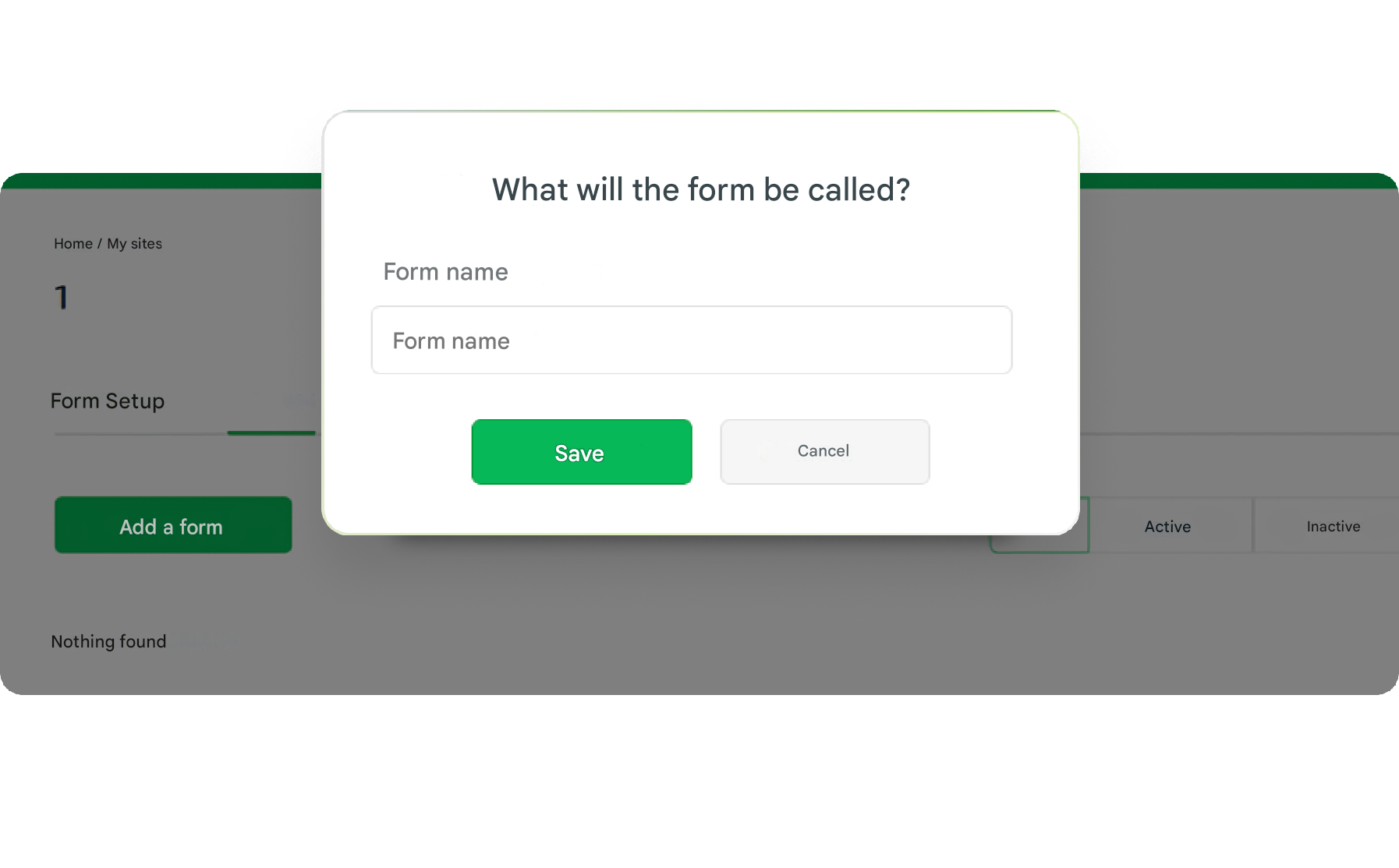 Callback form to the website | For free in the QForm constructor